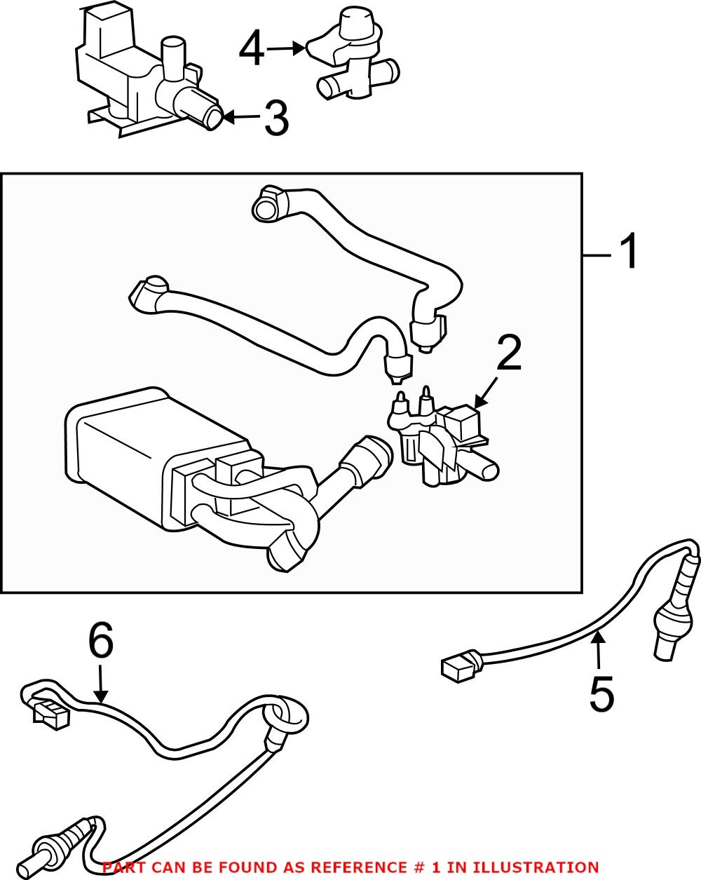 Genuine EVAP Charcoal Vapor Canister for Toyota Prius 0409 eBay