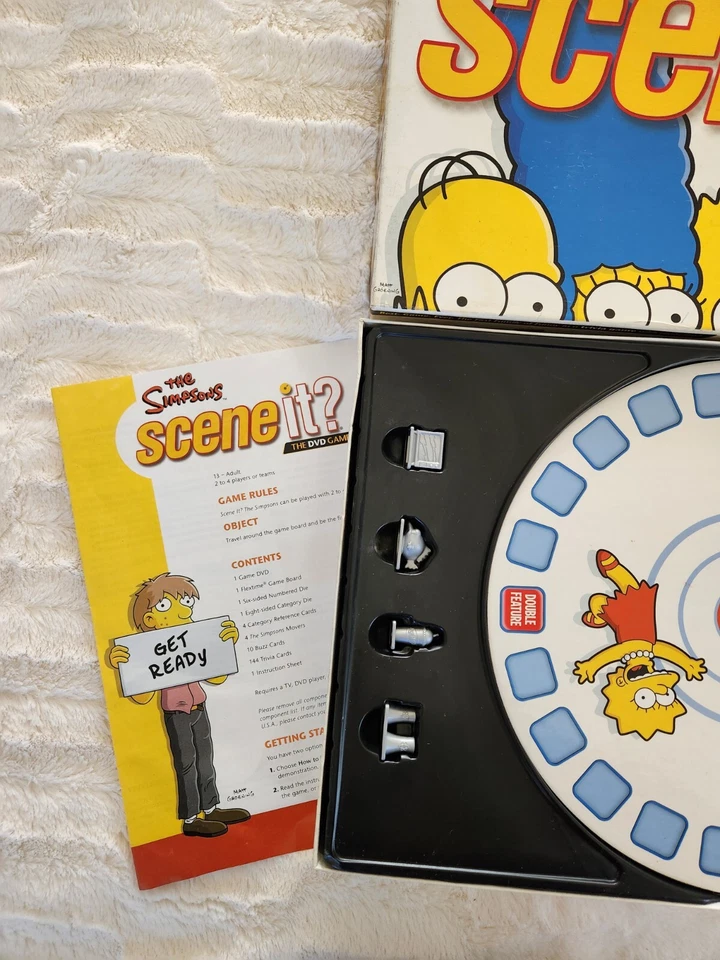 The Simpsons Scene It The DVD Board Game 2009 Mattel Family Game Complete - Image 2 of 4