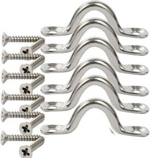 6 PCS Stainless Steel Bimini Boat Top PAD Eye...