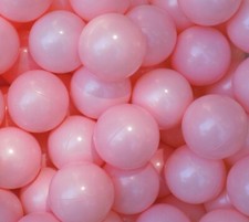 Pack of 400 Macaroon-Pink Colored Jumbo 3" Size Commercial Grade Balls