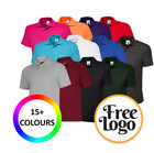 12 x Polo Shirt Personalised Embroidered Workwear Bundle FREE LOGO in 17 Colours