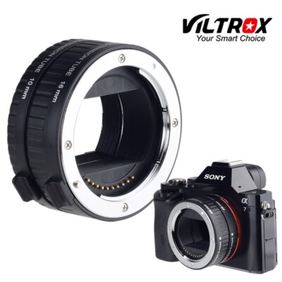 Viltrox 10mm 16mm Automatic Macro Extension Tube for Sony E Mount Lens Camera A7