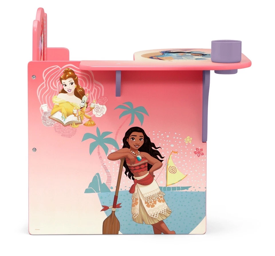 Escritorio silla princesa Disney con cubo de almacenamiento Foto 2 de 4