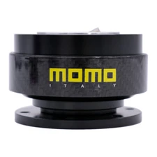 USMOMO Black Carbon Fibre Steering Wheel Quick Release Hub Adapter Snap BossKit