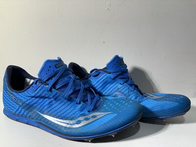 Saucony Shoes Vendetta Racing Shoes US 11.5 Cleats Blue S29047-3 Track Spike