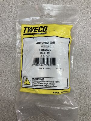 Tweco RWC2675 Automation Nozzle  1264-1432.   2 pack.  New Old Stock.