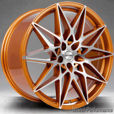 19 Zoll AW10 Alufelgen 8,5x19 5x108 ET45 kupfer poliert für Land Rover und Volvo