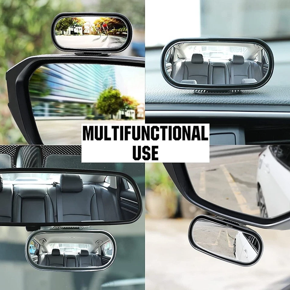 360° Adjustable Wide Angle Side Blind Spot Rear Mirror Parking Auxiliary For Car - Image 4 of 4