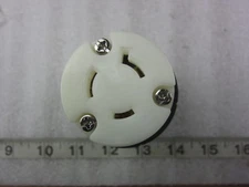 P&S Pass & Seymour 20A 600V 1Ø Hubbell 2653 Style Locking Connector L9-20R, Used