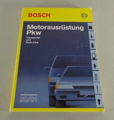 Commercial Catalog Bosch Automotive Equipment Car/Van/Small Truck '1990/91