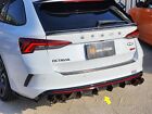 <!--F#f_0-->Fit For 2019-2024 Skoda Octavia Combi RS MK4 Rear Bumper Diffuser Spoiler Black<!--F/-->