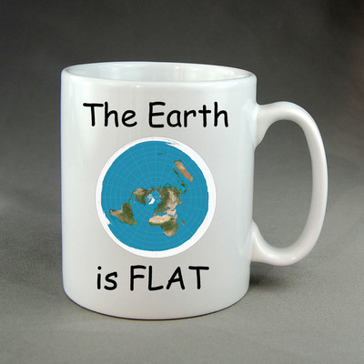 The Earth is flat Becher Geschenk Geschenk Kuppel geozentrisches Kaffee Teegetränk