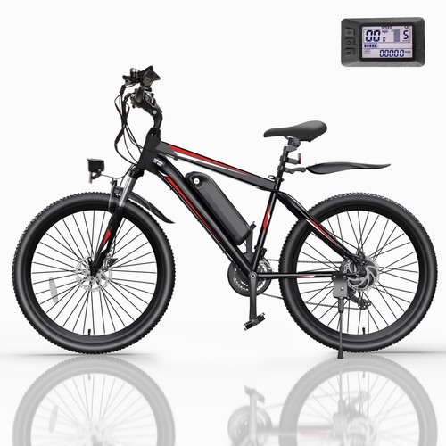 500W Electric Bike for SALE,26'' Mountain Bike 21Speed Commuter Ebike 48V Motor^ - Picture 44 of 54