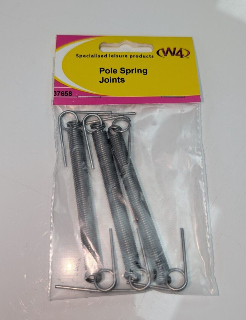 W4 Pole Spring Joints Joiners X 3 80mm Tent Caravan Awning 37658