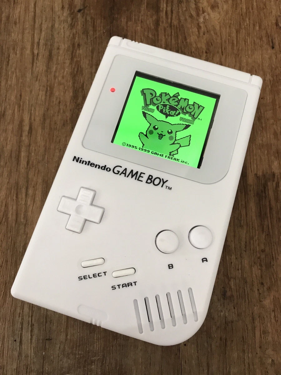 Nintendo Gameboy Original Handheld Console Game Boy DMG White BACKLIT IPS  Screen