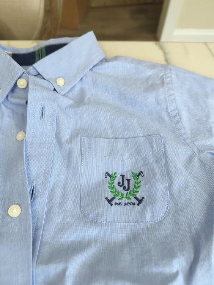 Camisa polo de rugby 2 Janie Jack masculina manga longa com botões 6 férias  - Imagem 3 de 4