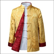 Tang Suit Chinese Shirt Style Jacket Collar Traditional Chinese Clothing for Men