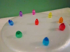 100 Asst Mini Twist Pin Lights For Ceramic Christmas Tree.  1/16" Stem Diameter