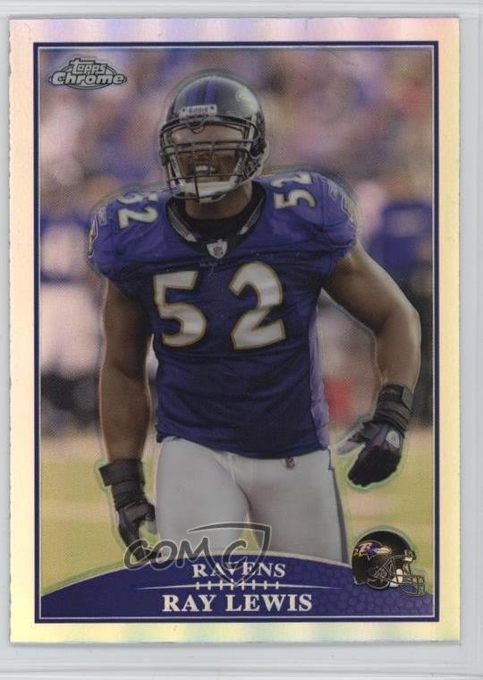 2009 Topps Chrome Refractor Ray Lewis #TC109 HOF 0v31