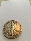 1943 s walking liberty half dollar f/vf