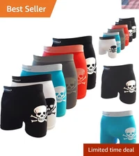 Men's 6-Pack Seamless Boxer Briefs - Fun Prints and Unmatched Comfort