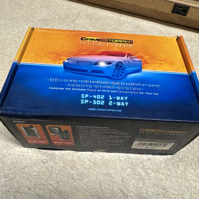 Crimestopper SP-402  Car Alarm & Remote Start System w/ 1500 feet Range NEW