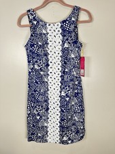 Lilly Pulitzer For Target Upstream Shift Size 6 Blue Lace Vacation NWT Preppy