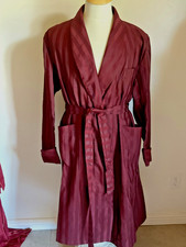 Vtg. 1960s Men  s Smoking Jacket Robe Loungewear Hugh Hefner Centmill Paris