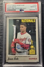 PSA 10 2019 Topps Heritage - Real One Autographs Juan Soto #ROA-JSO (AU) No Hat