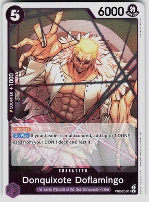 Donquixote Doflamingo Foil PRB02-011 Premium Booster Vol 2 PRB-02 One Piece