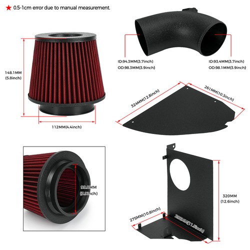 Cold Air Intake System Kit For 2019+ M340i B58 3.0L Turbo G20/21/23 - Picture 4 of 14