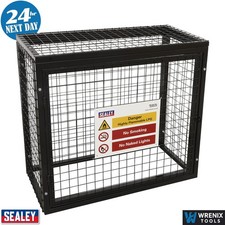 Sealey GCSC319 Gas Cylinder Safety Cage 3 x 19kg Secure Storage Lockable