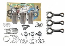 Rebuild Kit+3pcs Connecting Rod For Kubota D1102engine Tractor L2350 L235f L1802