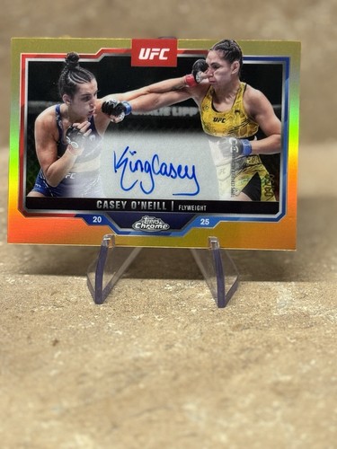 2025 Topps Chrome UFC Gold Refractor /50 auto Casey O’Neill 🔥