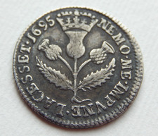 A926 - Scotland William III Silver Five 5 Shillings. 1695