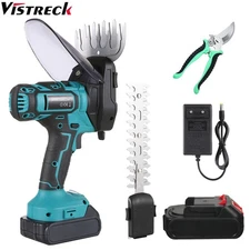 Vistreck Cordless Grass Shears Power Hedge Trimmers Cordless for Gardening ATKU