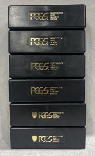 PCGS 20 Slab Coin Plastic Storage Container, Lot of 6, (b) 
