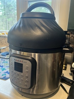 Instant Pot Duo Crisp + Air Fryer 8 qt Electric Pressure Cooker w/ Lid Basket