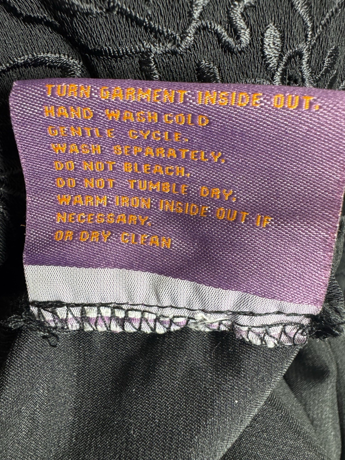 Sweet Sinammon Black Sheath Dress Embroidered Lined Size L