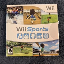 Wii Sports Nintendo Wii, 2006 Complete In Cardboard Box W/ Manual  Tested