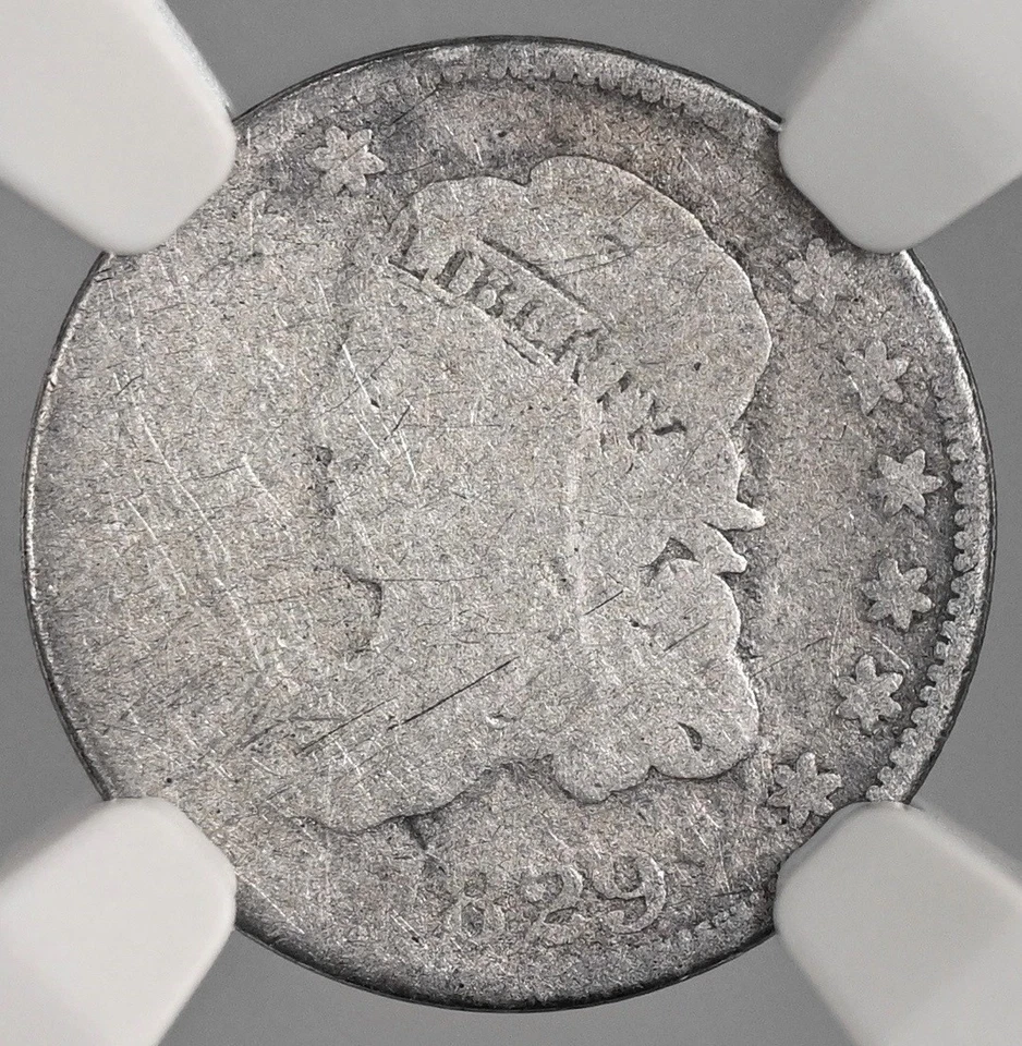 1829  H10C CAPPED BUST SILVER HALF DIME  NGC FAIR 2  #8404748-009 - LOW BALL! - Image 2 of 4