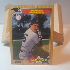Topps 1987 Wade Boggs All Star #608 Batting Average Leaders Boston Red Sox MLB
