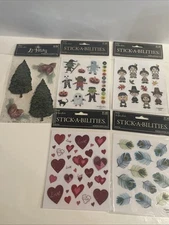Lot Of 5 The Paper Studio Stick•A•Bilities Stickers