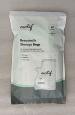 Motif Medical Breastmilk Storage Bags 40 Count 8oz BPA Free NEW