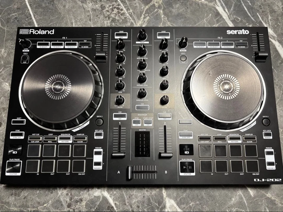 Roland DJ-202 with USB/Audio Cable Tested and Working 2-Channel Controller Used - Image 2 of 4