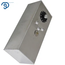 Silver 15 Gallon/57l Racing/Drift Fuel Cell Gas Tank+Cap+Level Sender