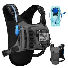 Outdoor Hydration Vest for Running  Hiking, Lightweight Breathable Water Backpa