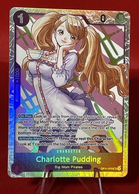 One Piece TCG English OP11-070 Charlotte Pudding Super Rare Foil SP