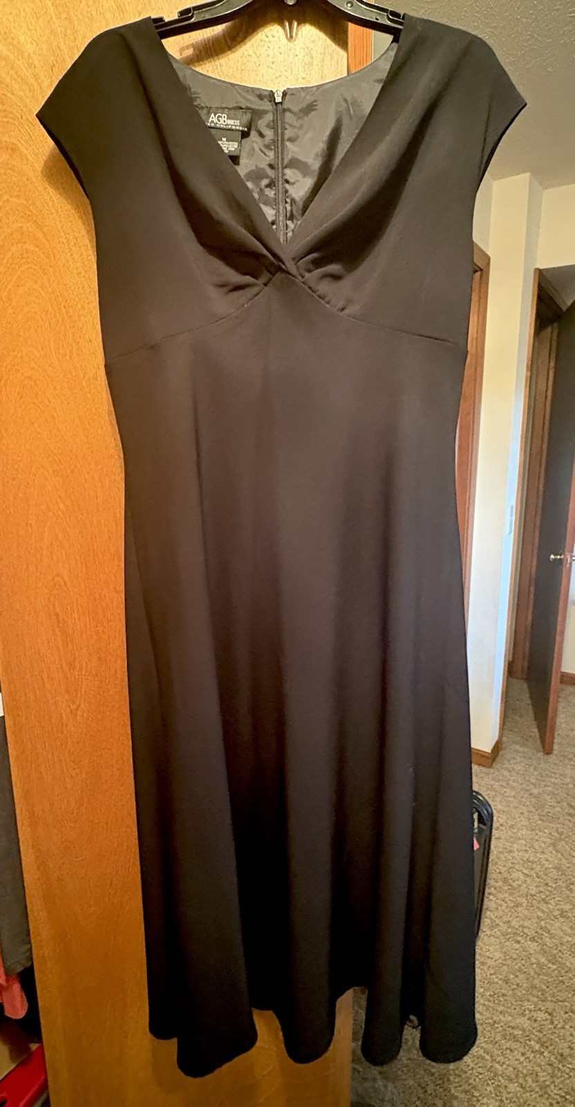 Women’s Size 14 Black AGB Dress Sleeveless Lined Back Zip