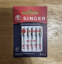 SINGER Ball Point Sewing Machine Needles 90/14 - 5 Pack, MPN 250063396